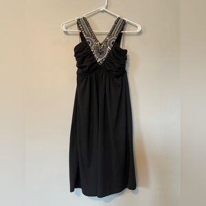 Studio Y Elegant Black Embellished Dress size XS